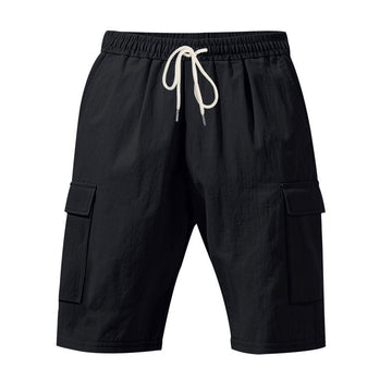 Short Cargo de Algodón y Lino